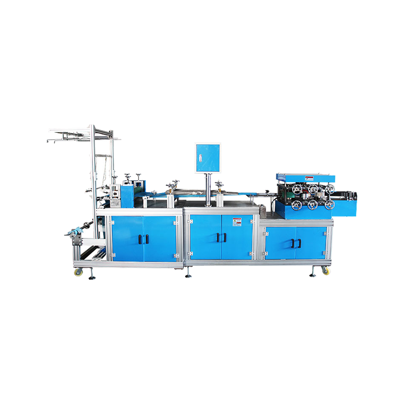 Plastic and non-woven cap machine
