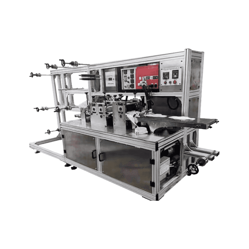 Sanitary napkin machine with glue coating function