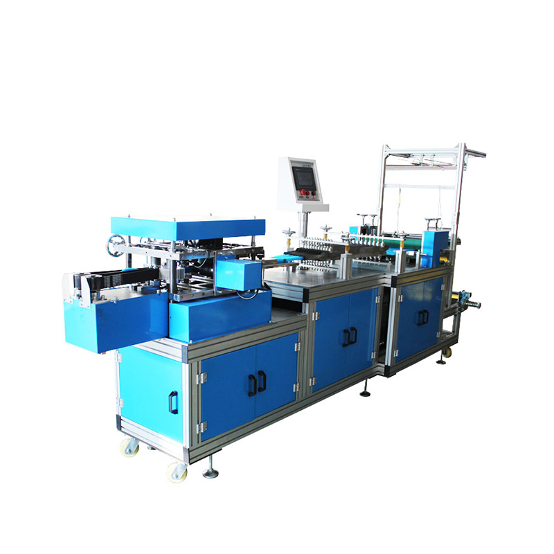 Plastic and non-woven cap machine
