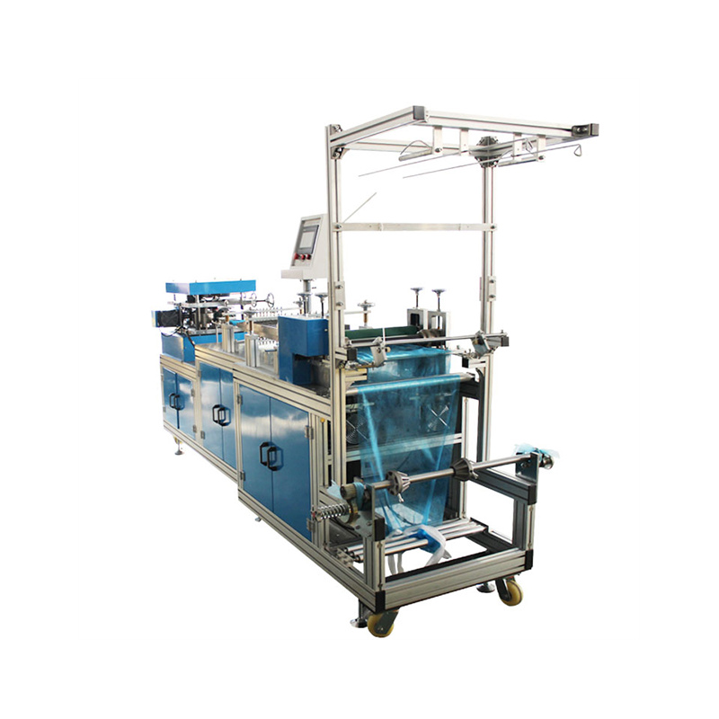 Plastic and non-woven cap machine